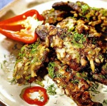Печень в луковой корочке
